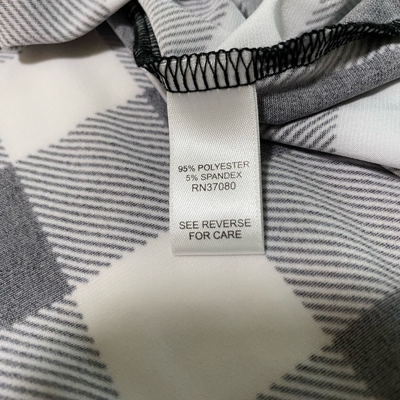 Cato Black and White Plaid Shirt - Picture 5 of 7